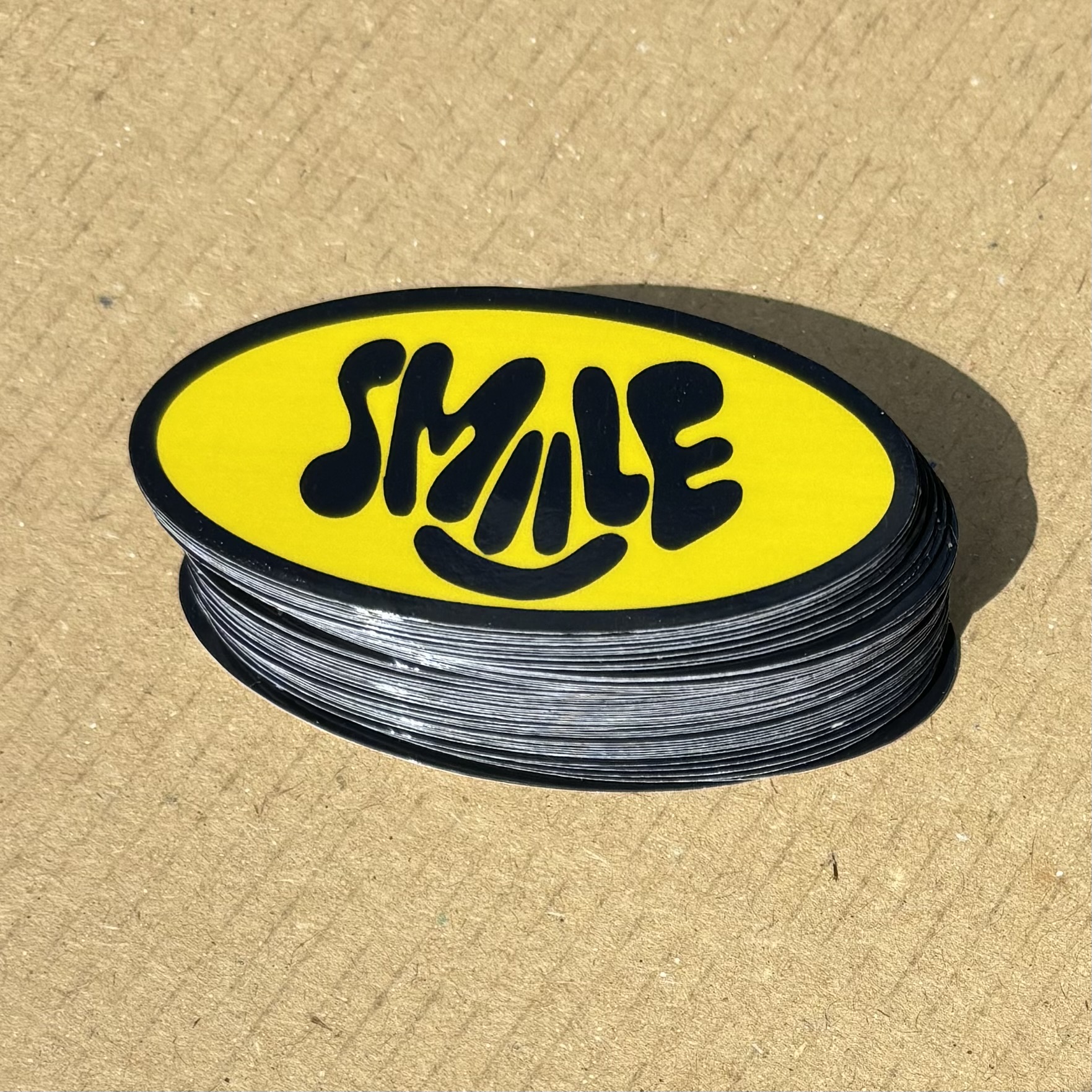 Custom Gloss Oval sticker sample